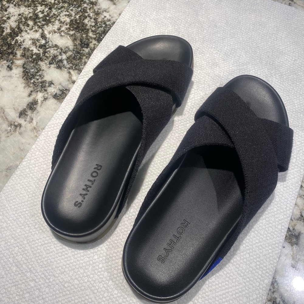 Rothy's Black Women's Sandals 8.5